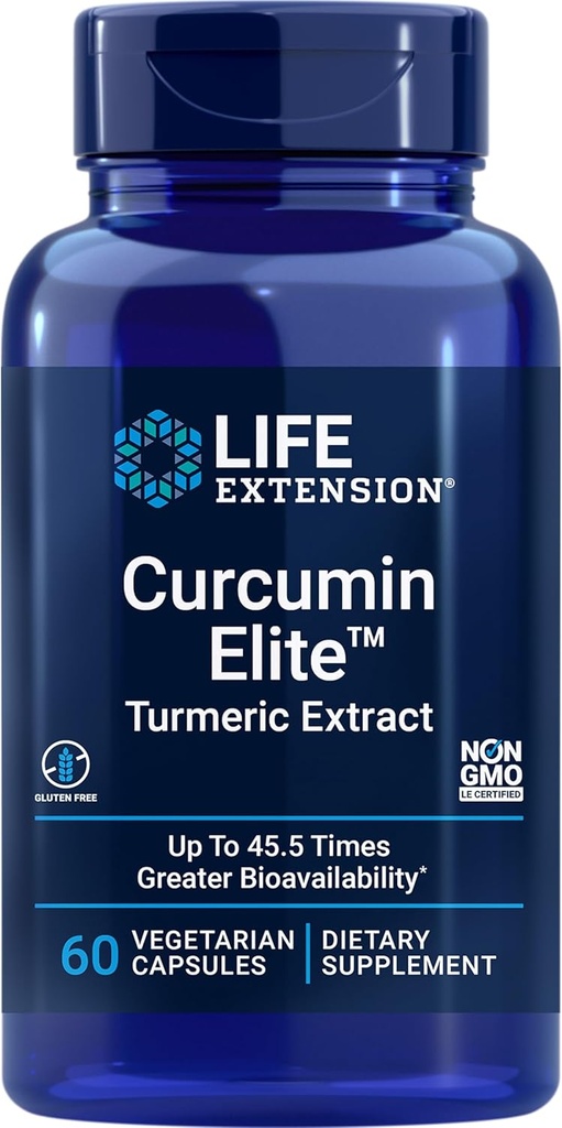 Επέκταση ζωής Curcumin Elite Turmeric Extract, 60 Count