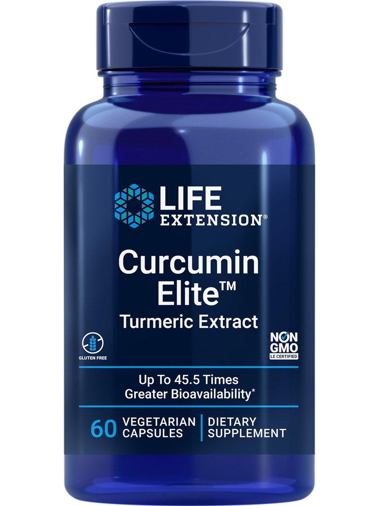 Επέκταση ζωής Curcumin Elite Turmeric Extract, 60 Count