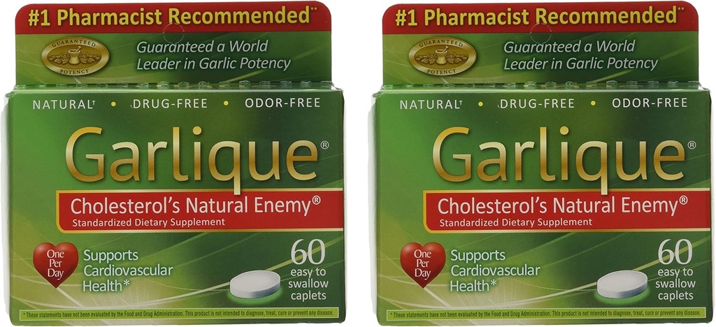 Garlique Caplets 60 δισκία (60 Count (Pack of 2))