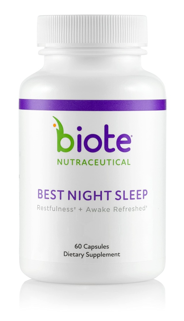 Biote Nutraceuticals - Best Night's Sleep - Ξεκούραση + Ξύπνα Ανανεωμένο (60 Κάψουλες)