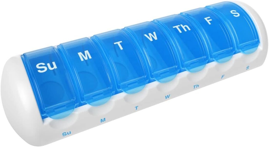 Ezy Dose Travel (7-Ημέρα) Χάπια, Ιατρική, Βιταμίνη Organizer Box 