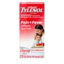 Ανακουφιστικό Υγρού Πόνος για Βρέφη Tylenol και Πυρετός Ιατρική, Στοματική Ανάρτηση, Dye-free Acetaminophen για Sore Λαρύγγι, Πονοκέφαλος & Δόντια, Πυρετός για Παιδιά; Cherry Flavor, 2 fl. oz.; Συσκευασία του 1