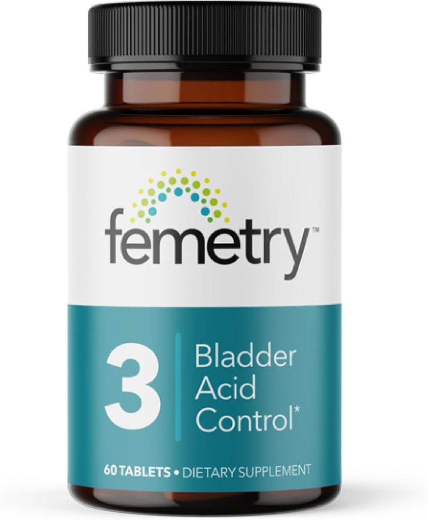 LifeSeasons Femetry Bladder Acid Control - Υποστήριξη για Διάμεση Κυστίτιδα - Μείωση της οξύτητας των ούρων στην ουροδόχο κύστη - Ευκολίες που προκαλούνται από την κατανάλωση ή την κατανάλωση οξινικών τροφίμων - 60 δισκία