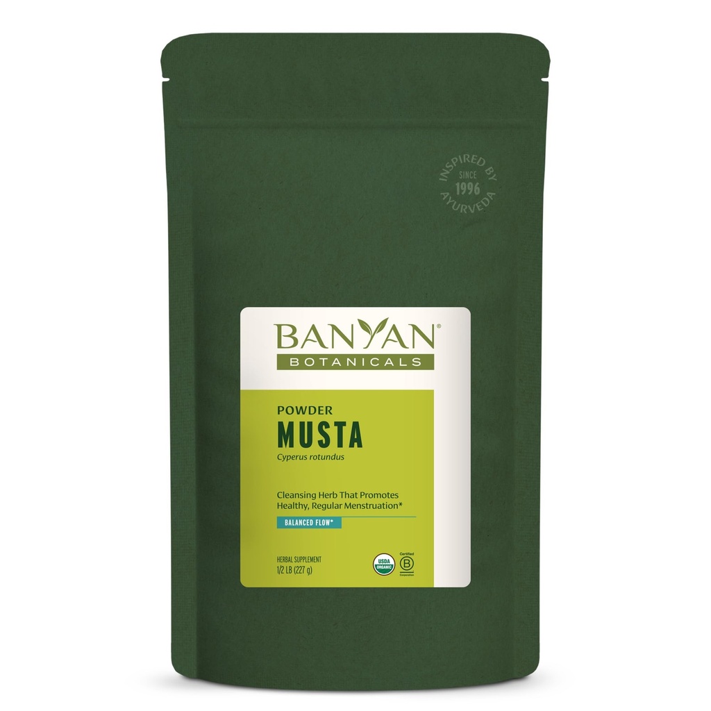 Banyan Botanicals Musta Powder – Organic Cyperus Rotundus – Φυσικό Ayurvedic βοτανική εμμηνόρροια συμπλήρωμα – συμπλήρωμα υγείας του ήπατος και βοήθημα πέψης * – 1⁄2 lb. – Μη ΓΤΟ Βιώσιμα πηγάζει Vegan