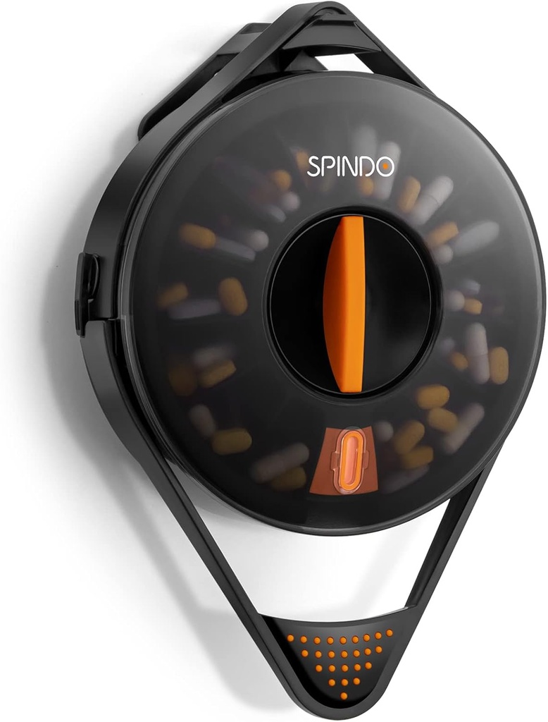 Fullicon Weekly Pill Dispenser Organizer με 14 Μεγάλα Διαμερίσματα και Παιδικό Κλείδωμα, Spindo Ιατρική Dispense Βιταμίνη/Tablet/Συμπλήρωμα για Ηλικιωμένους/Αμνησία/Dementia