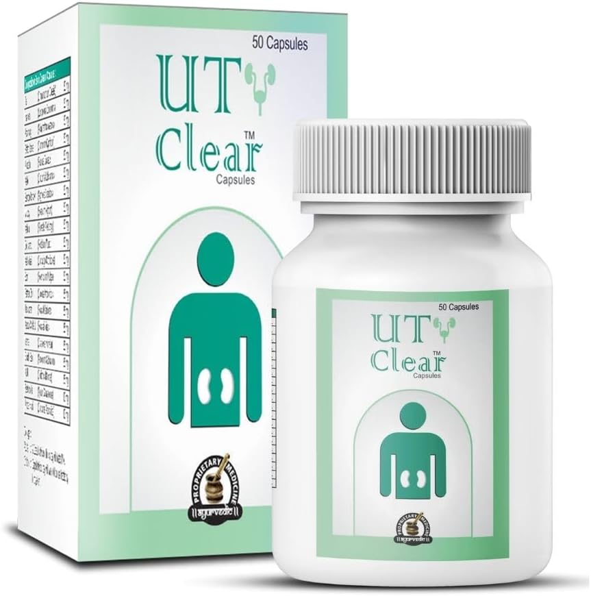 UT Clear Capsule Best Product for Kidney Cleansing to Detoxify Kidneys 4 συσκευασίες των 50 καψακίων
