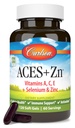 Carlson - ACES + Zn, Βιταμίνες A, C, E + Σελήνιο & Ψευδάργυρος, Κυτταρική Υγεία & Ανοσολογική Υποστήριξη, Αντιοξειδωτικό, 120 Softgels