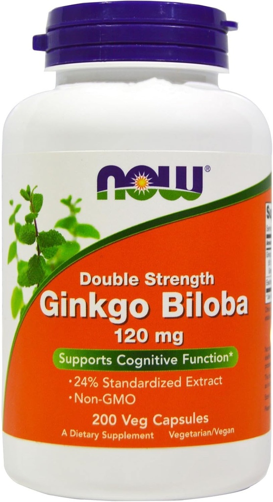 Ginkgo Biloba 120mg 200 VegiCaps (Pack of 2)