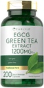 Carlyle EGCG Green Tea Extract Supplement | 200 Capsules | Non-GMO and Gluten Free