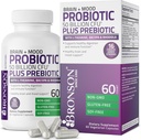 Bronson Brain + Mood Probiotic 50 δις CFU Plus Prebiotic με L-Θεανίνη, Bacopa και Rhodiola Non-GMO, 60 κάψουλες χορτοφάγων