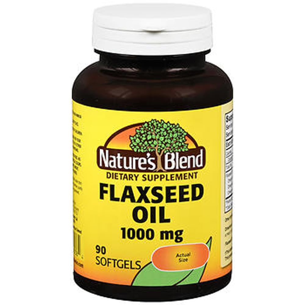 Λάδι λιναρόσπορου της φύσης 1000mg Gelcaps 90 Ct