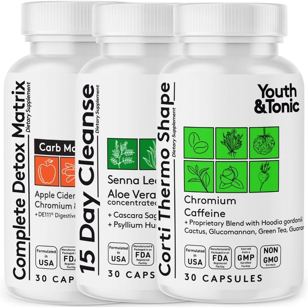 Youth & Tonic Θερμογόνο Corti Thermo Shape 15 Day Colon Cleanser & ACV Detox 