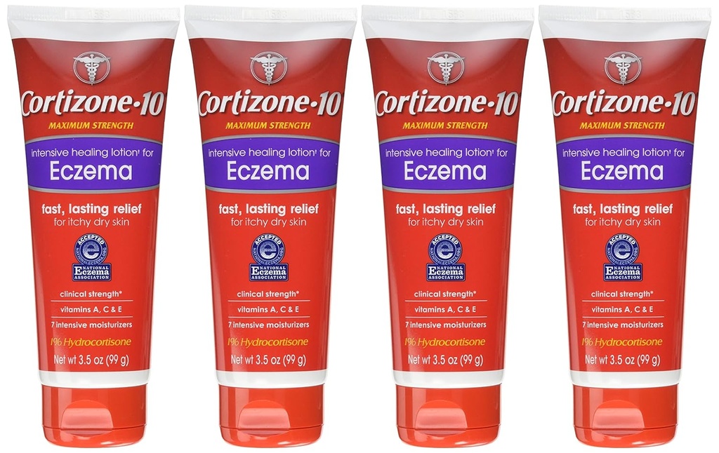 Κορτιζόνη 10 Εντατική Θεραπεία Eczema Lotion 3.5 Oz (4 Pack)