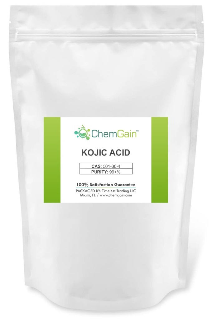 Kojic Acid Powder - 250 g (8,8 oz) Συσκευασία χύδην - Ultra Pure - CAS 501-30-4