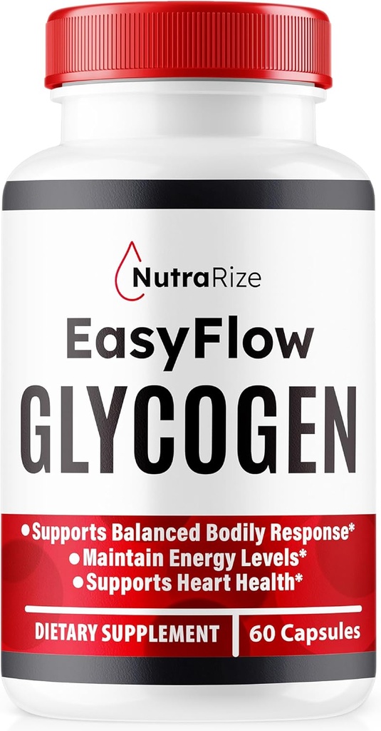 NutraRize Easy Flow Glycogen, EasyFlow Glycogen Support Caps, Easy Flow Glyco Optimizer, Official EasyFlow Glyco Optimiser Caps, Easy Flow Detox Cleanse, Easy Flow Glycol (60 Caps)