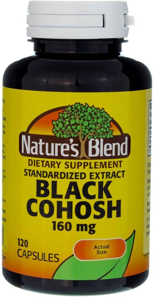 Μαύρο Cohosh της φύσης CP 160MG 120, 079854012132