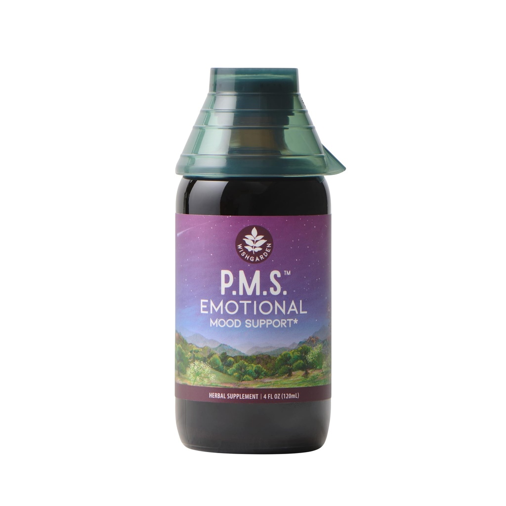 WishGarden Herbs PMS Συναισθηματικό για τις γυναίκες - συμπλήρωμα υποστήριξης βοτάνων PMS για τις γυναίκες με Vitex Berry & Blue Vervain, PMS Mood Swing Relief & PMDD συμπλήρωμα ανακούφισης, συναισθηματική υποστήριξη κατά τη διάρκεια PMS, 4 ουγγιές