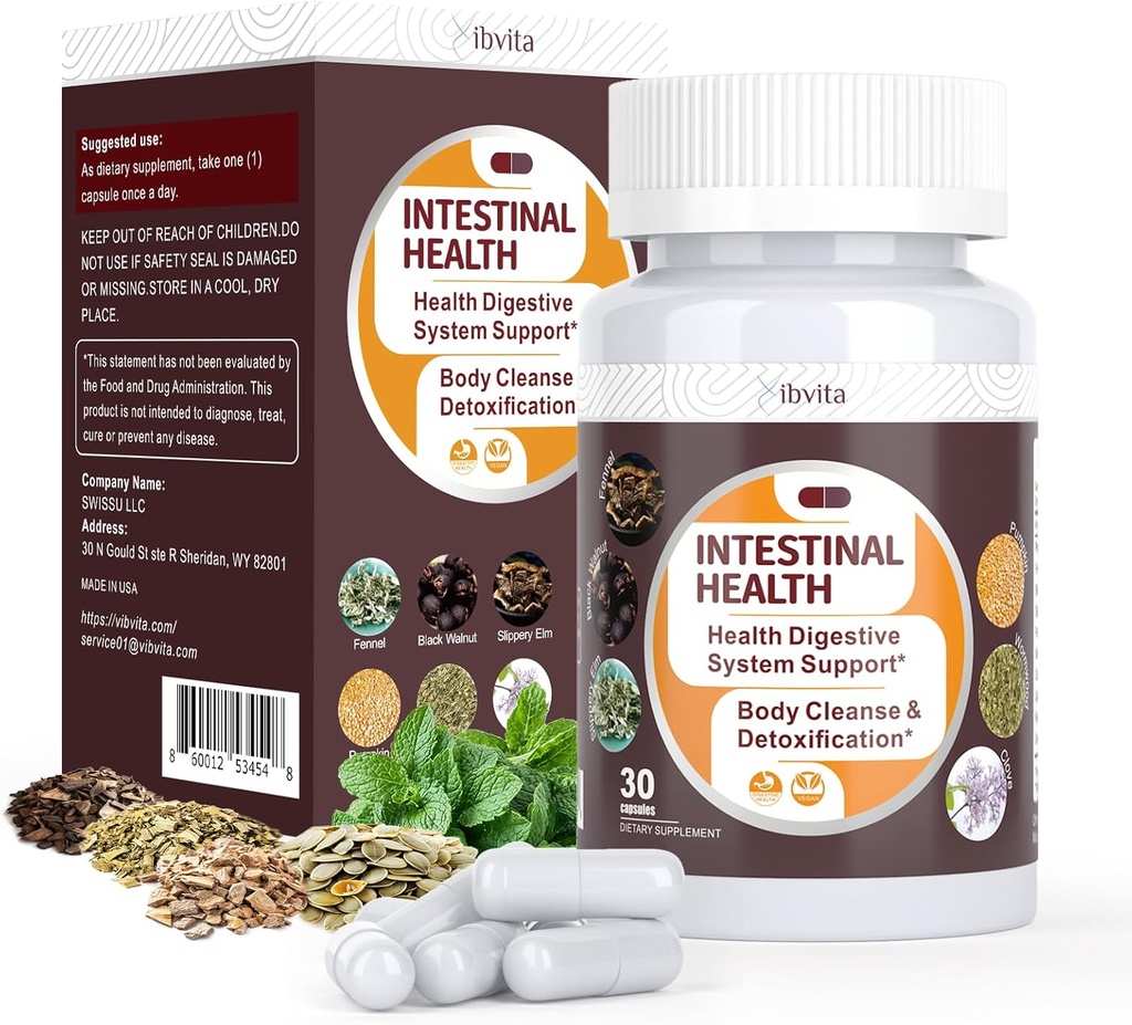 Κάψουλες καθαρισμού κόκκων - Εντερικό καθαριστικό με Wormwood, Μαύρο Walnut, Σκόρδο Βολβοί, Κάλυκας Υποστήριξης Colon Cleanser & Digestion System για γυναίκες & άνδρες, 30 Caps
