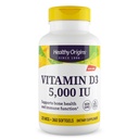 Healthy Origins Vitamin D3 (Lanolin) 5.000 IU Softgel - Συμπλήρωμα για την υγεία των οστών και το ανοσοποιητικό - Εύκολα απορροφήσιμα συμπληρώματα βιταμίνης D - χωρίς γλουτένη βιταμίνη D3 συμπλήρωμα - 360 Softgels