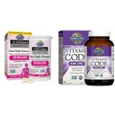 Garden of Life & Zinc Συμπληρώματα 30mg Ακατέργαστος ψευδάργυρος υψηλής ισχύος και βιταμίνη C Multimineral Supplement, Vitamin Code/Trace Minerals & Probiotics for Skin Health & Immune Support, 60 Vegan Κάψουλες