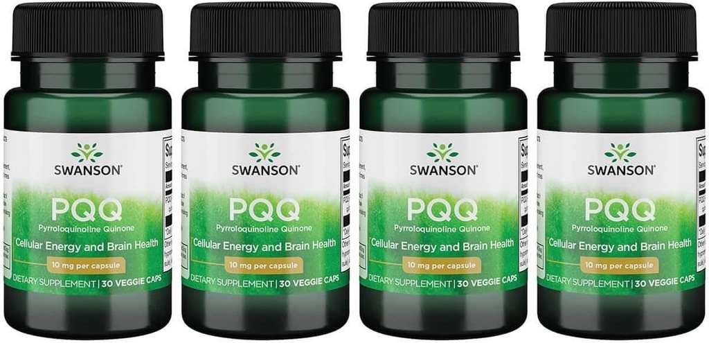 Swanson Pqq Pyrroloquinoline Quinone 10 mg 30 Vegan Caps (4 Συσκευασία)