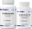Optimal Gut & Immune Support, ProButyrate Butyric Acid Complex Gut Health Supplement (120 κάψουλες) και BerberActiv-QR συμπλήρωμα υποστήριξης του ανοσοποιητικού (90 κάψουλες) Bundle, Hypoallergenic Formula