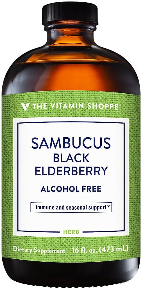 Η βιταμίνη Shoppe Sambucus Black Elderberry Extract (16 ρευστές ουγγιά υγρό)