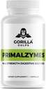 Gorilla Gulps - Primalzymes - Max Strength Digestive Enzymes, 60 κάψουλες Veggie