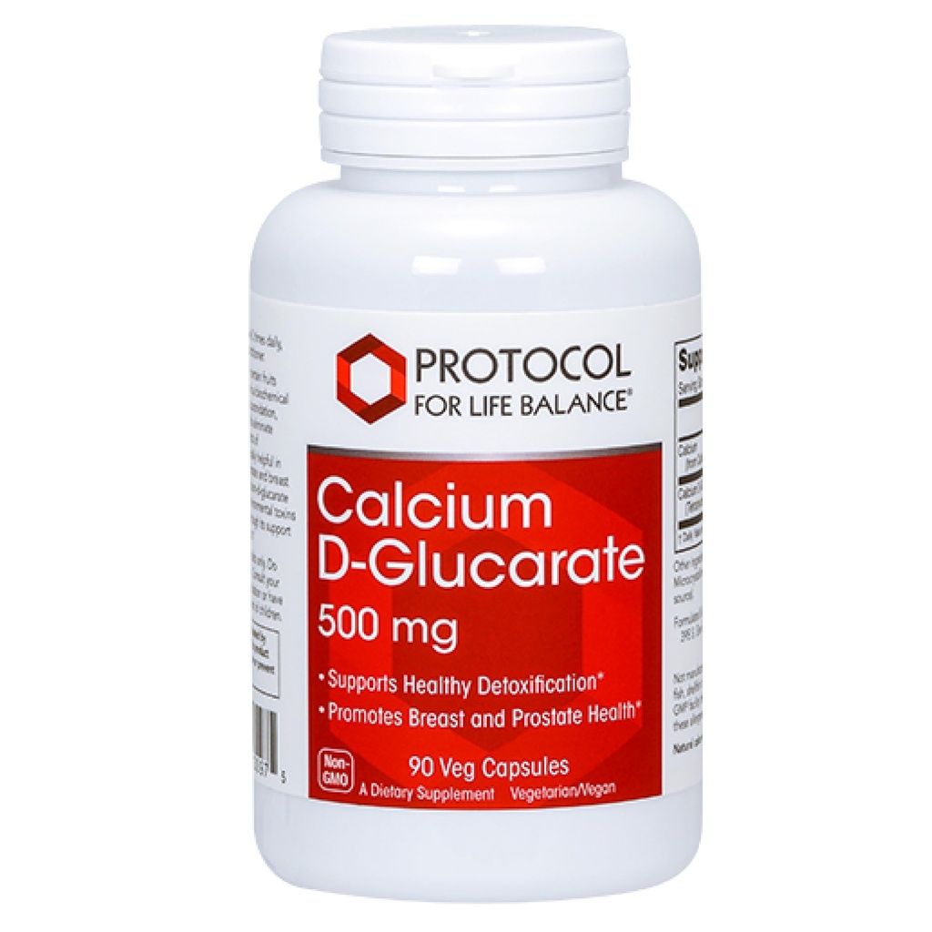 ΠΡΩΤΟΚΟΛΛΟ ΓΙΑ ΖΩΗ ΥΠΟΛΟΙΠΟ Ασβέστιο D-Glucarate - 500mg Γλουκαρικό Ασβέστιο D - Υποστήριξη Detox - για την υγεία του μαστού και του προστάτη - Μη ΓΤΟ & Γαλακτοκομικά Χωρίς - 90 Veg Caps