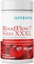 Juvenon BloodFlow-7 Nitric Oxide Supplement with Nitrosigine - Βελτιωμένη Φόρμουλα για Μέγιστη Απορρόφηση - Ενισχυτής Κυκλοφορίας, Πίεση αίματος, Υποστήριξη Χοληστερόλης (180 Count (Pack of 1))