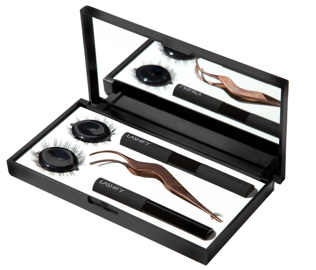 Lashify Control Kit - Ολοκληρωμένο DIY Eye Lash Starter Set - Curl Gossamer Black 10mm, 12mm, Black Travel Case, Control Wand