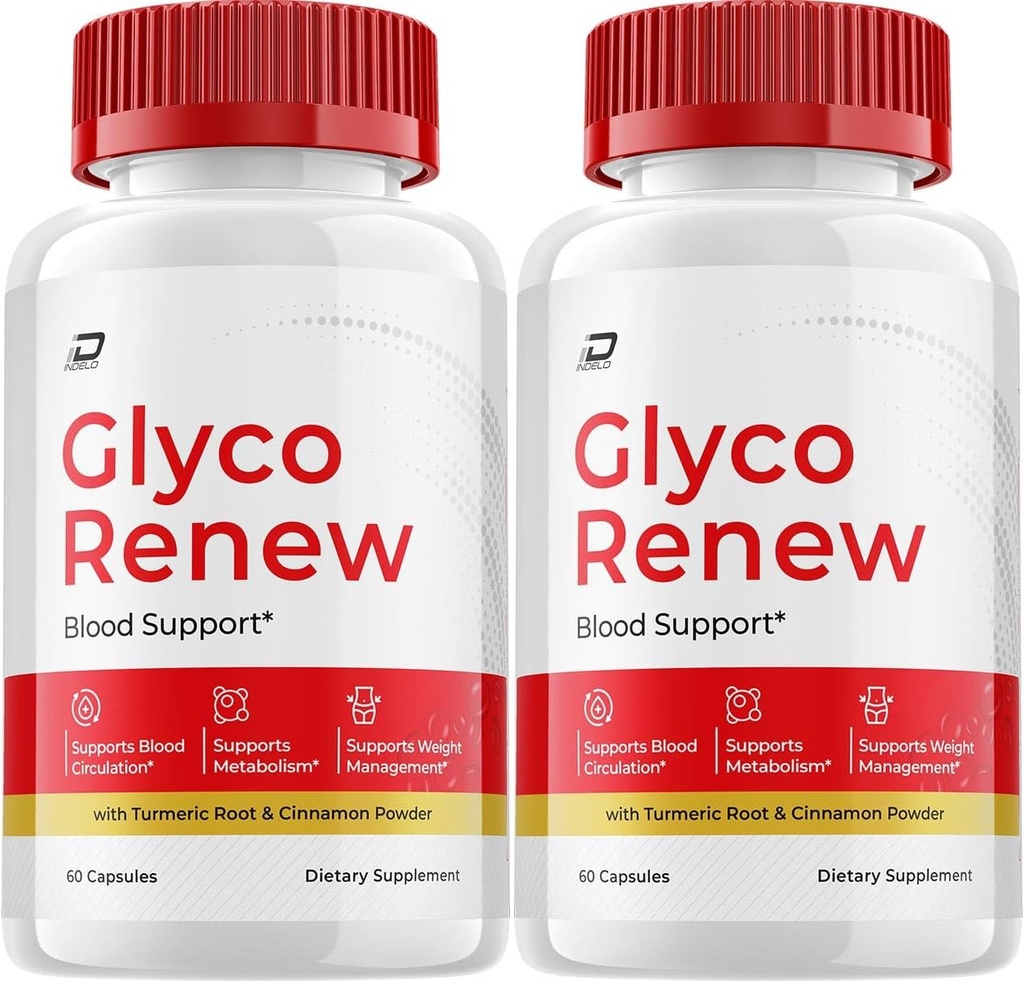 Glyco Renew Capsles, GlycoRenew Advanced Supplement, All Natural Formula to Reservation Healthy Levels, Maximum Strength Daily Formula, Glyco Renew Capsles Reviews (2 Συσκευασία - 120 Κάψουλες)