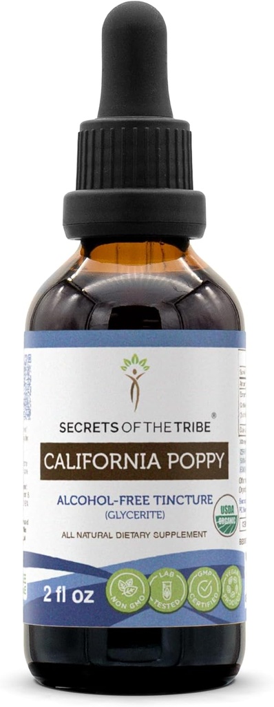 California Poppy USDA Organic Tincture 