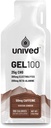 Unived Gel 100 - Vegan Energy Gel for Endurance Athletes Runners & Cyclists - 100kcal - Cocoa Choco - 50mg καφεΐνη - Συσκευασία των 6