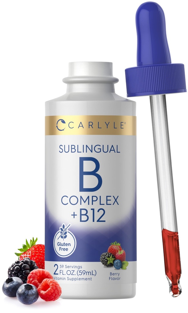 Carlyle υπογλώσσιο σύμπλεγμα βιταμίνης Β με B12 