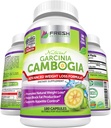 FRESH ΥΓΕΙΑ 100% Pure Garcinia Cambogia Extract - Όλα τα φυσικά Ορεκτικά Καταπιεστική & Βάρος Υποστήριξη Διαχείρισης - 180 Κάψουλες