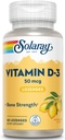 SOLARAY Vitamin D3 Lozenges 50mcg - 2000IU D3 Vitamin - Ισχυρά οστά, μύες και ανοσοποιητική υποστήριξη - Φυσικό άρωμα λεμονιού - Εργαστήριο Επαληθευμένο, 60-Ημέρες Εγγύηση - 60 Μερίδες, 60 Lozenges