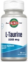 KAL L Taurine 500mg, Amino Acids συμπλήρωμα, την υγεία του νευρικού συστήματος, την υγεία της καρδιάς και Detox υποστήριξη, συμπλήρωμα προ προπόνησης, ταχεία αποσύνθεση ActivTabs, 60- ημέρες εγγύηση, 60 υπηρεσίες, 60 δισκία