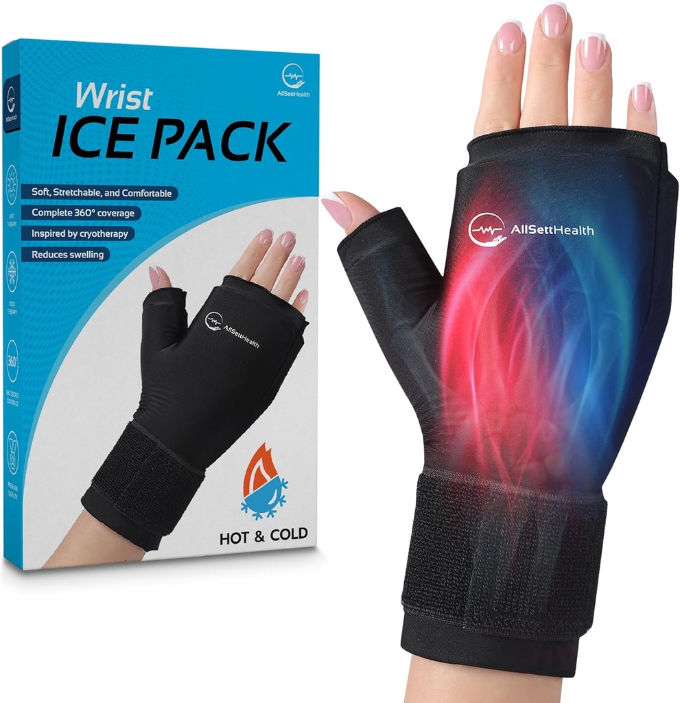 Wrist Ice Pack Wrap - Ζεστό και κρύο Gel Thumb & Hand Ice Pack Glove για Arthritis Relief 