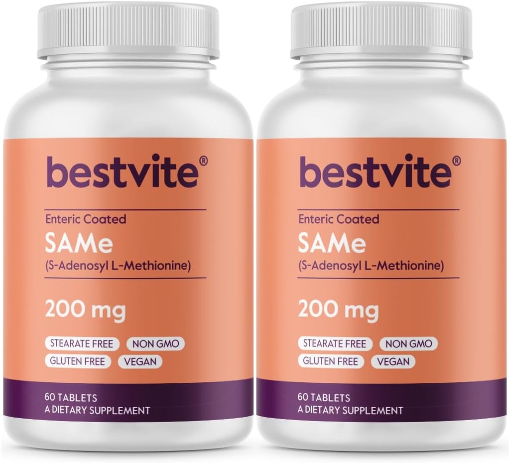 BESTVITE SAM-e 200mg (120 δισκία) (60 x 2) Premium συστατικό από την Ιταλία