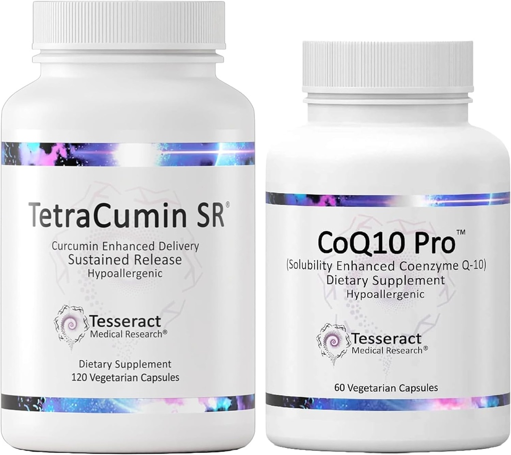Tesseract Medical Research Body Repair with Vitality Boost, Joint Support Supplement, Contensive Release & Coenzyme Q10 Antioxidant Supplement for Optimal Health