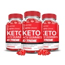 Justified Laboratories Keto Crave Keto ACV Gummies Extreme (2000 mg) - 60 Count, Pack of 3 - Formulated with Apple Cider Vinegar, Folate & Vitamin B12 - Non-GMO, Vegan, Gluten Free - 90 Servings