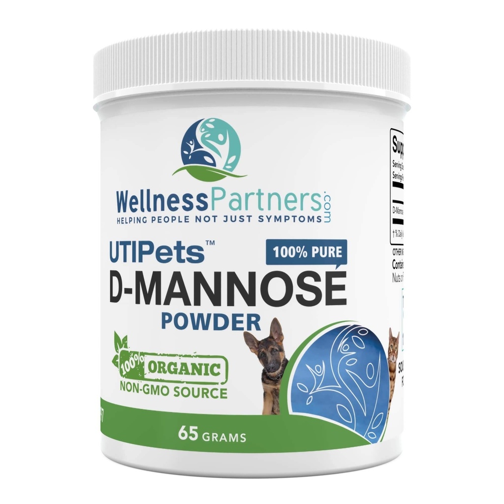 UTI Κατοικίδια ζώα Pure D-Mannose μη ΓΤΟ οργανικά πηγάζει σκόνη 65gram βάζο