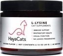 HayaCats L-Lysine Powder for Cats – Immune & Respiratory Support – Vet Formulated Supplement with Chicken Liver – Made in USA – 60 Servings