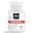 365 από το Whole Foods Market, Βιταμίνη B1 100mg, Vegan, 100 Tablets