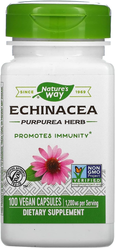 Οδός της φύσης Echinacea Purpurea Herb, 1.200 Mg ανά υπηρεσία, 100 κόμης