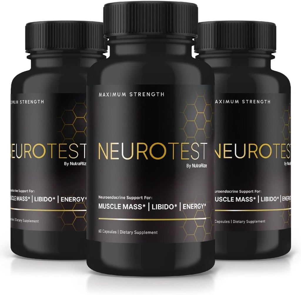 (3 Pack) NeuroTest Κάψουλες - NeuroTest Συμπλήρωμα Διατροφής για τους άνδρες, NeuroTest Καθημερινή Φόρμουλα για τη συνολική ευεξία και την κορυφαία απόδοση, Advanced χάπια Formula, Neuro Test Κριτικές (180 Κάψουλες)