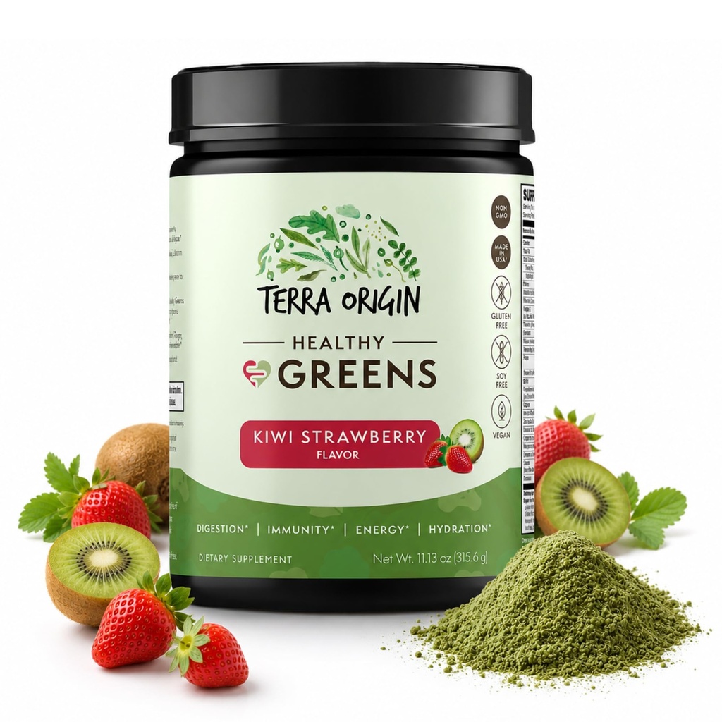 TERRA ΠΡΟΕΛΕΥΣΗ Υγιή Πράσινοι σκόνη Blend 