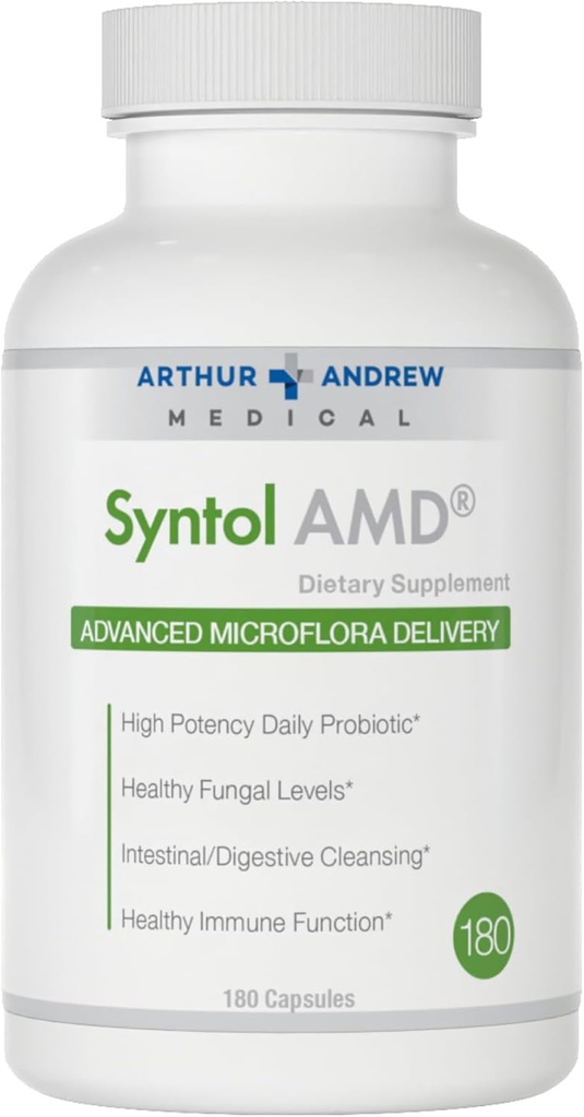 Arthur Andrew Medical, Syntol, 3-σε-1 Formula με προβιοτικά, προβιοτικές Ίνες & Yeast Καθαρισμός πολυενζύμων, 180