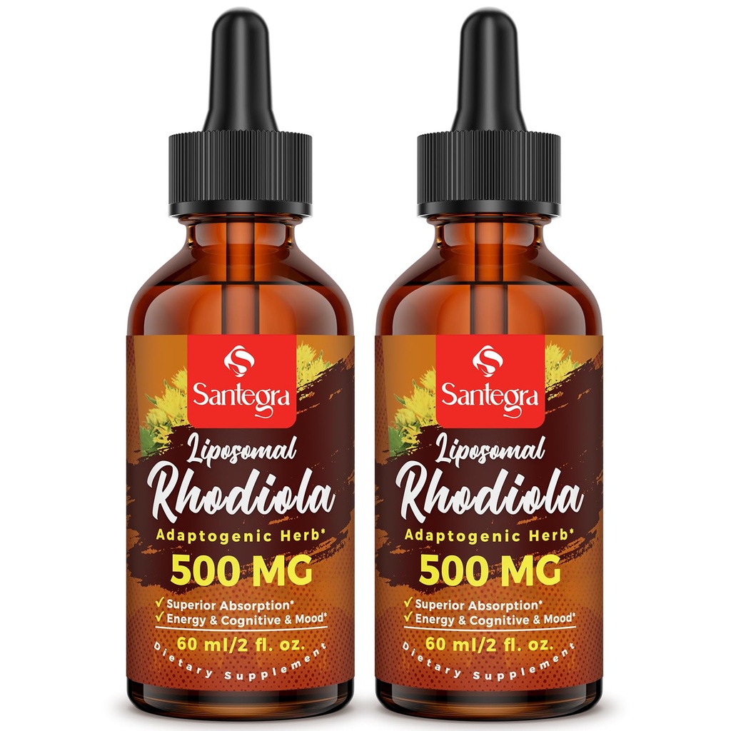 57.000 MG Liposomal Active Rhodiola Rosea Supplement, Rhodiola Root Extract, Υγρό για Υψηλή Απορρόφηση, Rhodiola Rosea Root Extract Βάμμα για Ενέργεια, Άγχος, Mood, Vegan, 120 ml